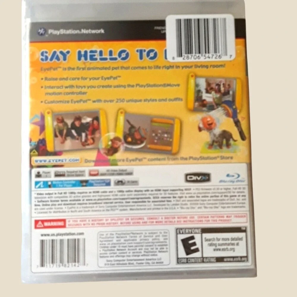 EyePet PS3 Game Sony PlayStation Move Required‎  3D Compatible